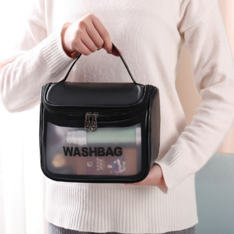 [COD] TAS KOSMETIK WASHBAG ANTI AIR POUCH MAKE UP ANTI AIR TAS MAKE UP SKIN CARE IMPORT PREMIUM TRAVEL ORGANIZER