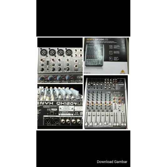 Mixer Behringer XENYX QX 1204 USB  ( 12 channel )