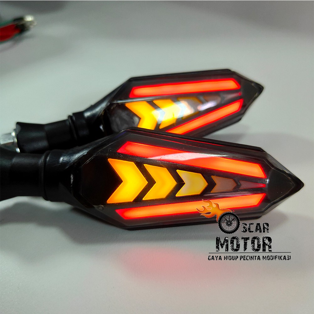 LAMPU SEN ASSY SET UNIVERSAL SEIN  SING LAMPU LEDVIXION TIGER CB150 BYSON NINJA150 X-CASE D251 motor