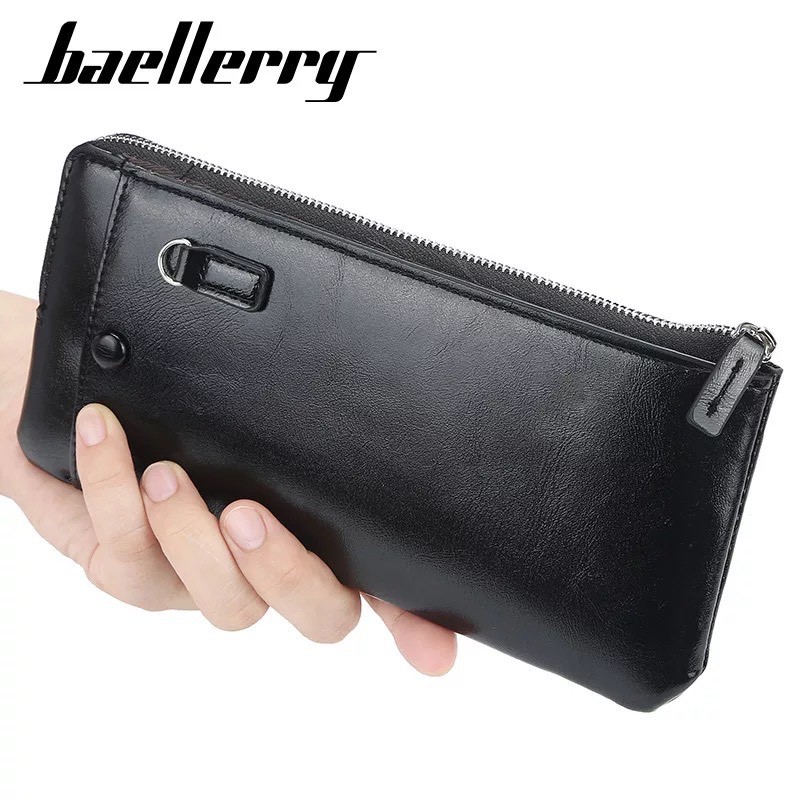 Baellerry Dompet Kulit Pria Wanita Import Ada Tali dan Slot Hp BLY006