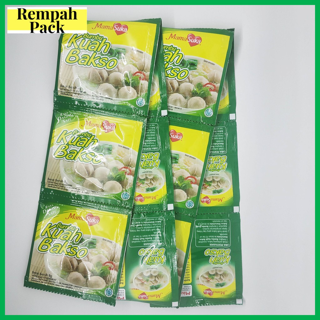 

Bumbu Kuah Bakso Sapi MamaSuka 12 Sachet