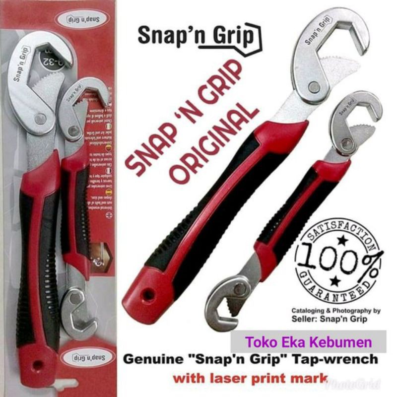 Inggris Kunci Serbaguna Snap N Grip Isi 2 Kunci Pas Wrench Kunci Ring Badut Mobil Motor Bengkel