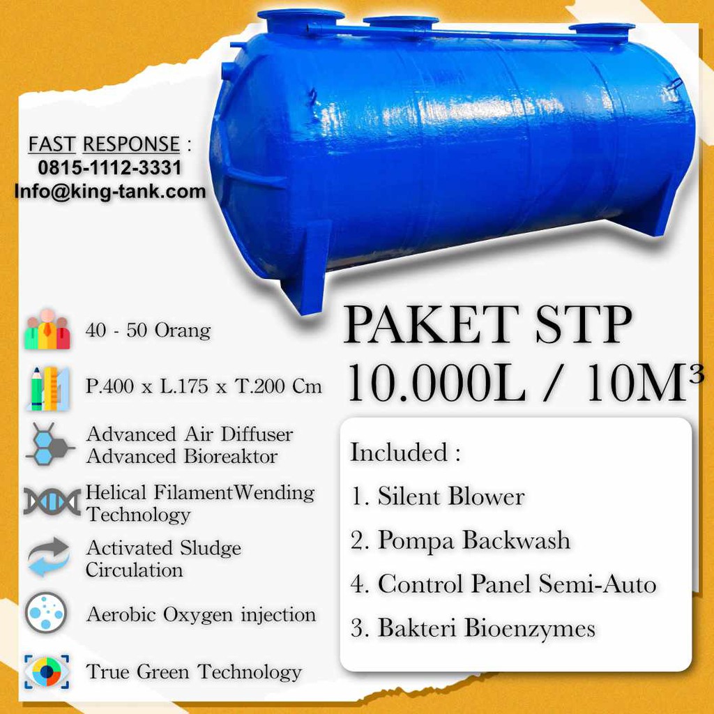 IPAL 10m3 Tangki STP
