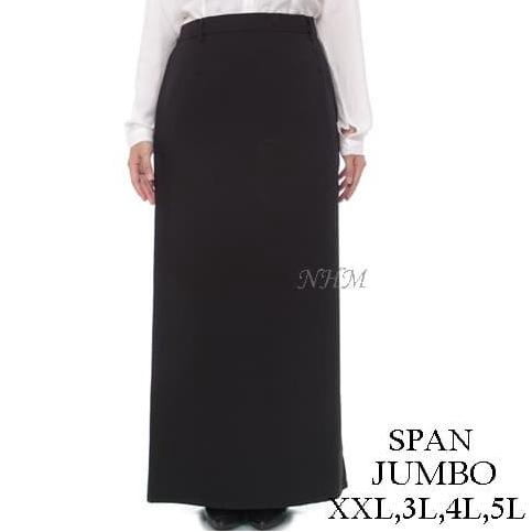 Rok Panjang Span Jumbo, Rok Kerja hitam, Rok Kerja Panjang