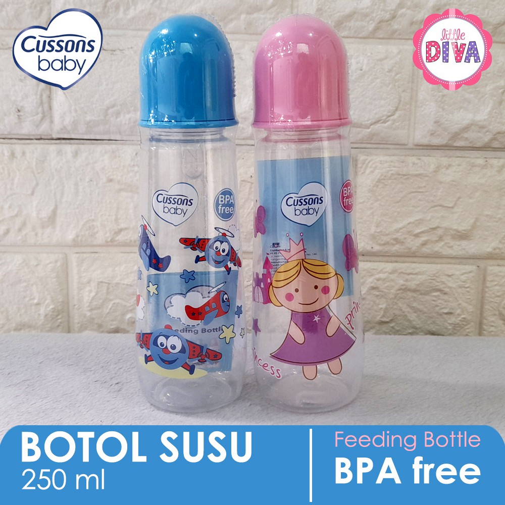 Botol Susu Bayi Cussons Baby 60 125 250 ml - FEEDING Milk BOTTLE  BPA Free cusson baby dot