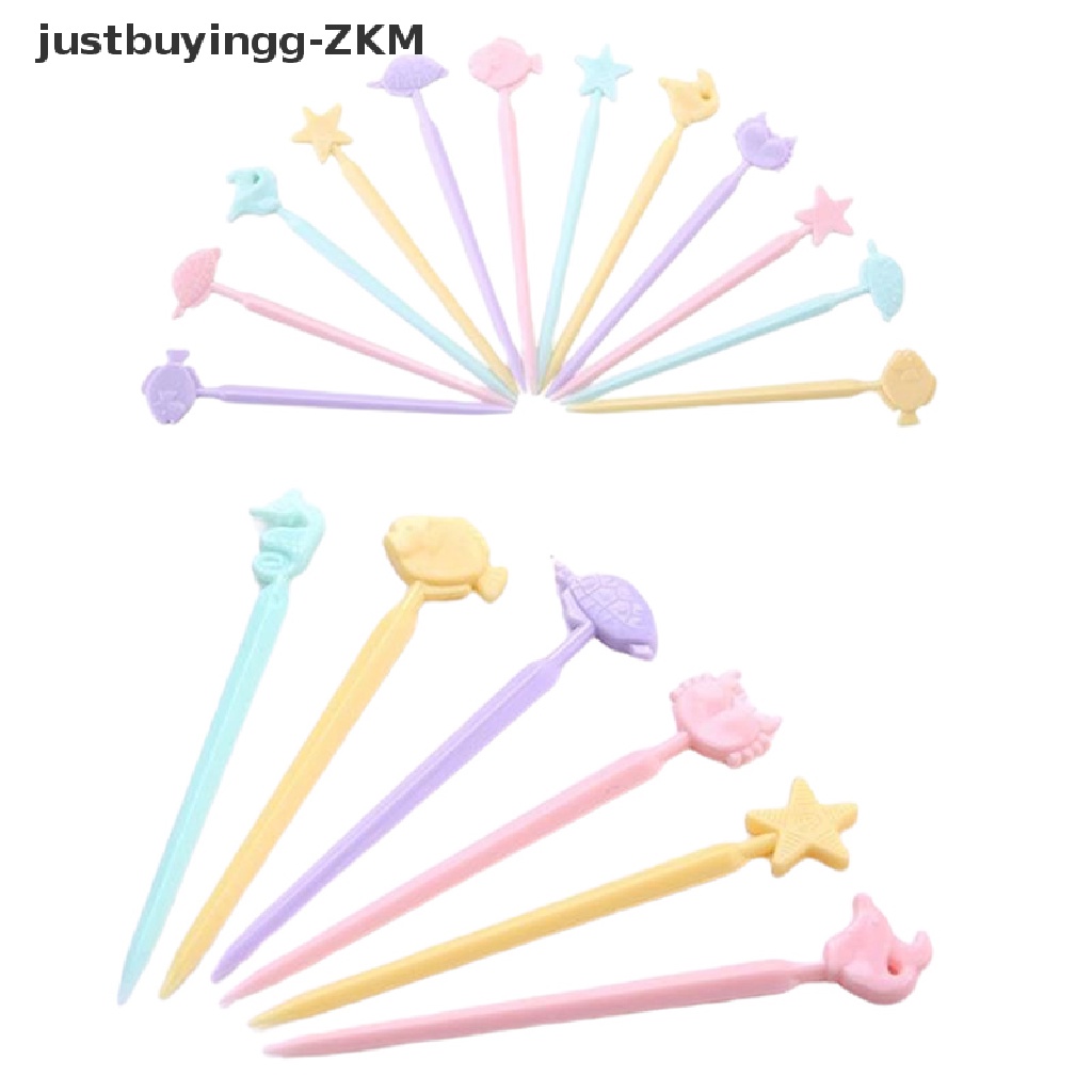 [justbuyingg] 20pcs Mini Children Snack Cake Dessert Food Fruit Fork Bento Lunches Party Decor [zkm]