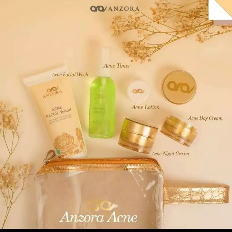 (BISA COD) BEST SELLER ANZORA SKIN ANZORA SKINCARE ANZORA GLOW ANZORA ACNE KRIM PERAWATAN WAJAH BPOM