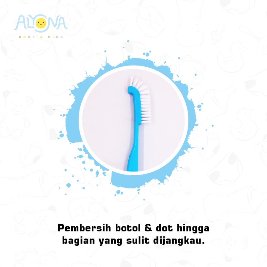 KtmStore sikat pembersih botol cuci botol 2 in 1 Bottle Brush Alyona AL-003