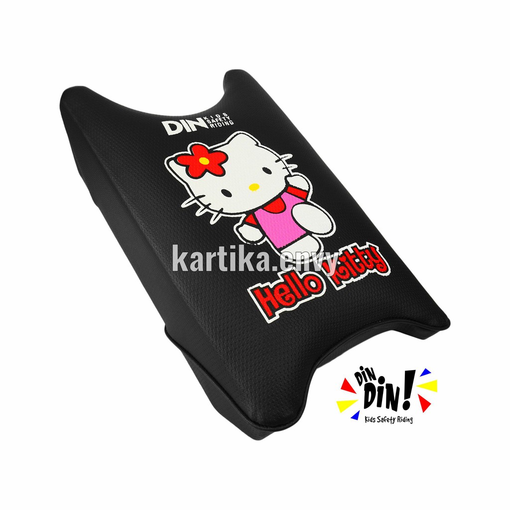 Dindin Kids Sadel Jok Motor Portabel Kursi Boncengan Depan Untuk Anak Karakter Hello Kitty