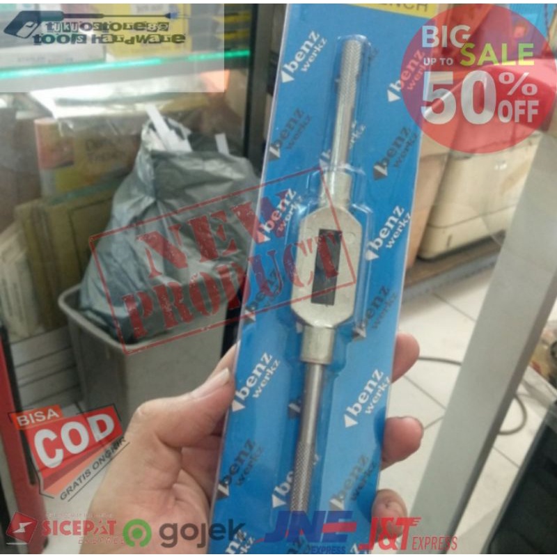 handle tap ulir / gagang tap drat ulir / stang tap drat