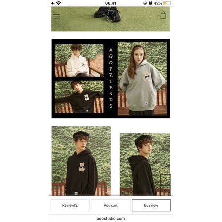 AQO OG BEAR HOODIE GRAY