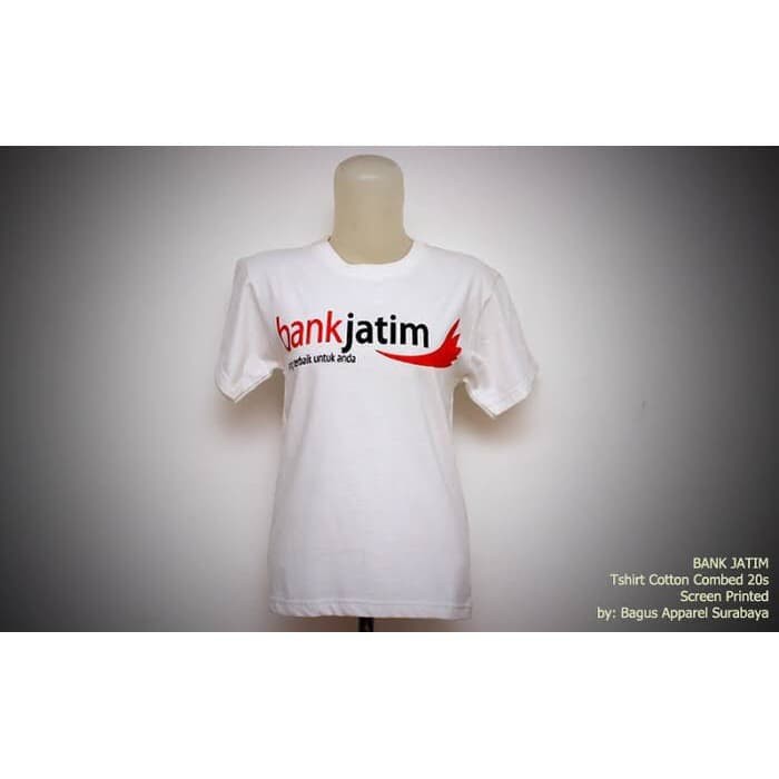 ccl228 Kaos Baju Obral Combed 30S Distro BANK JATiM polos custom