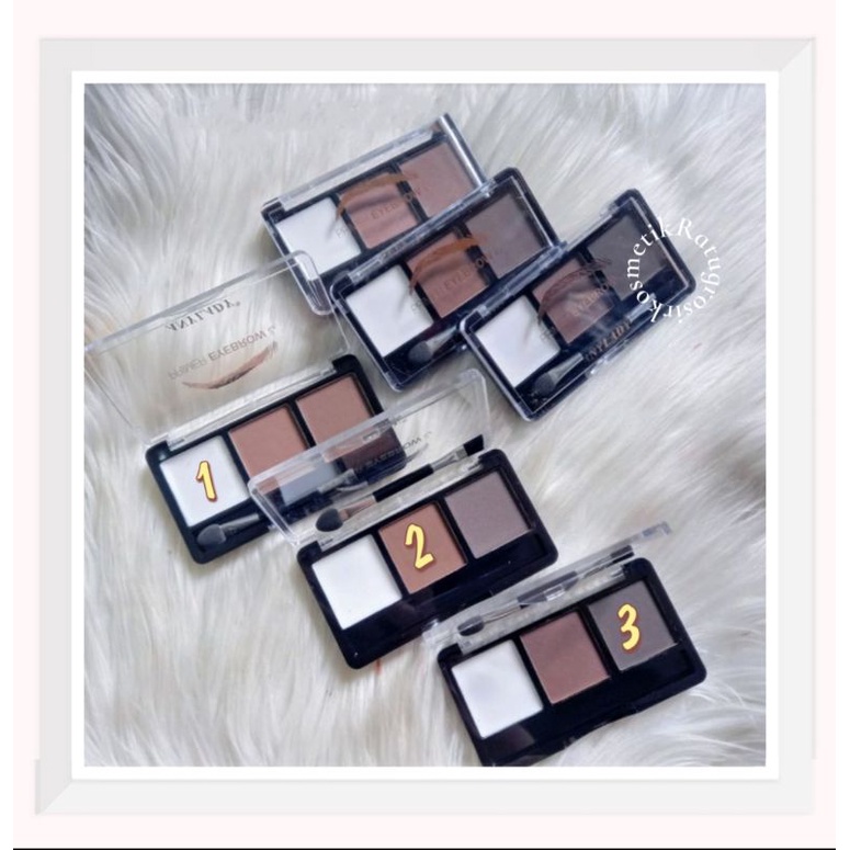 ECER!!!EYEBROW POWDER+PRIMER ANYLADY PALETTE 3 WARNA NO.809/PERFECT EYEBROW NO.960