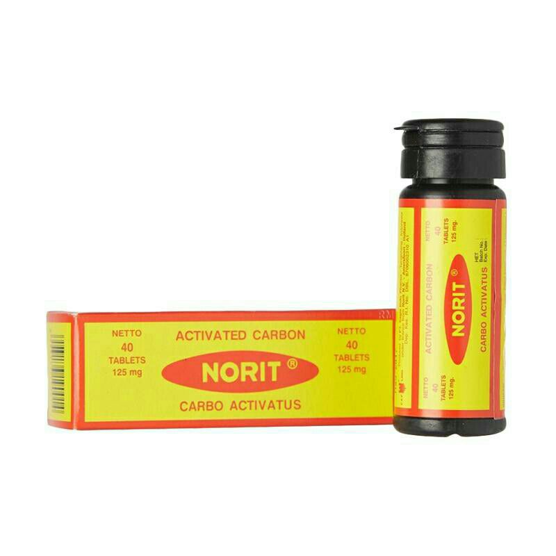 

Norit Karbon Aktif Cap Elang per Tube Botol 40 tablet Obat Diare