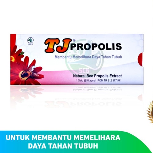 TJ Propolis 1 Strip isi 5 Kapsul Daya Tahan Tubuh