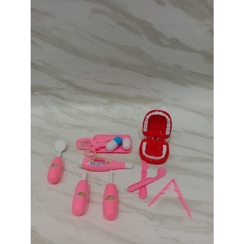 Lucky88toys ⭐⭐⭐⭐⭐ Dentist pretend play -  mainan dokter gigi love dokter clinic pack