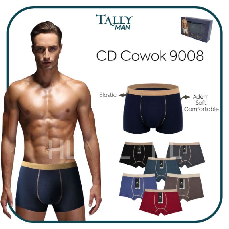 Celana Dalam Pria Boxer TALLY 9008 Harga Per 1pieces