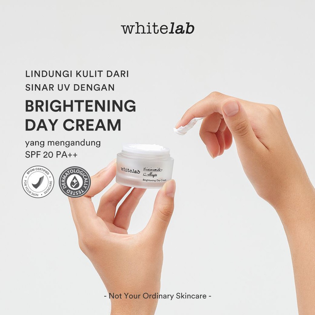 Whitelab Brightening Day Cream Perawatan Kecantikan Wajah Whitening Krim Pencerah Muka Original BPOM