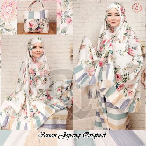 SALE  MUKENA JASMINE/mukena import/mukena katun jepang/mukena sutra