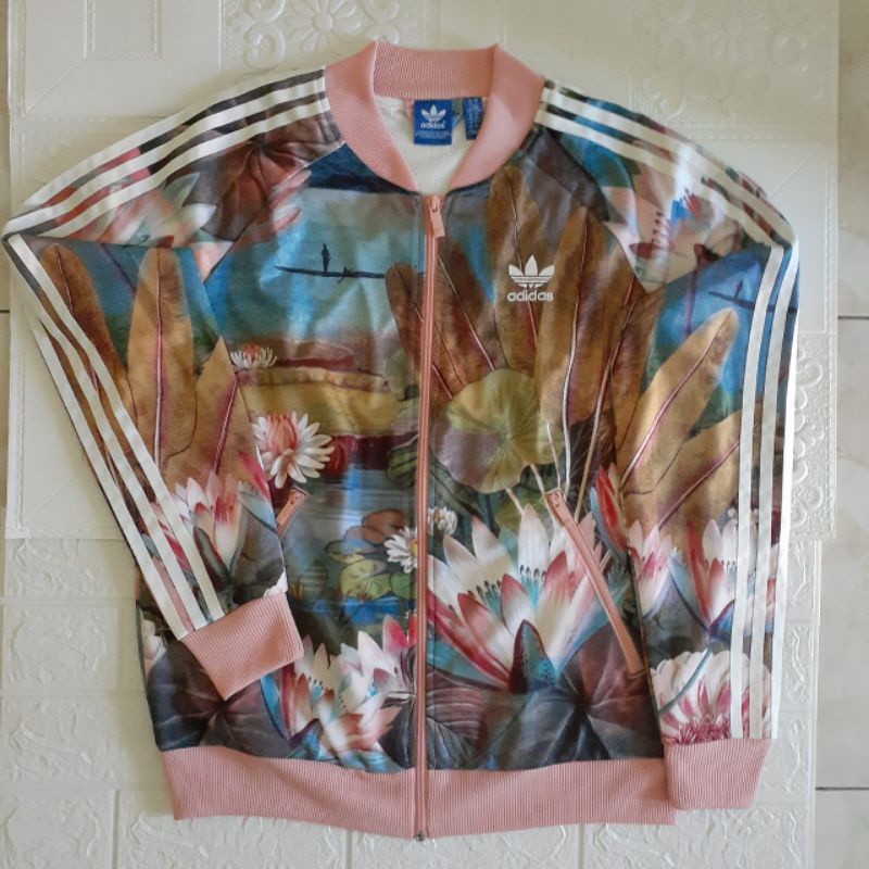 ORI Jaket Adidas Curso SS TT Multicolor | Floral Series Track Jacket S19334 Original | wahbutuhnih