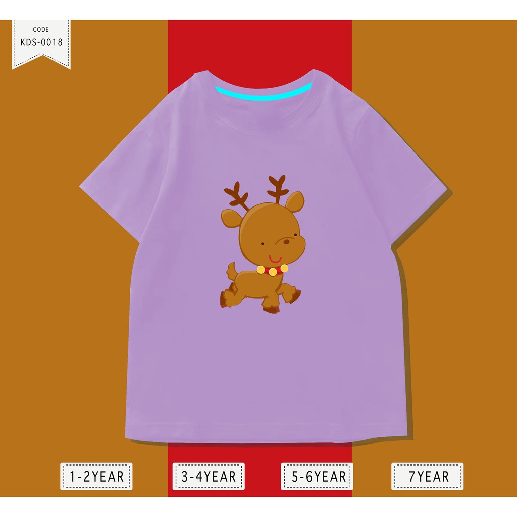 Baju Anak / Kaos Distro DTF Anak Laki Laki dan Perempuan / Unisex / Motif / RUSA CUTE