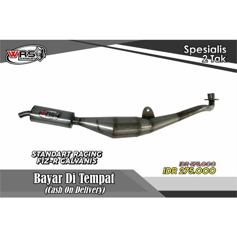 Knalpot Standar Racing Fizr Galvanis Plat Original Wrs