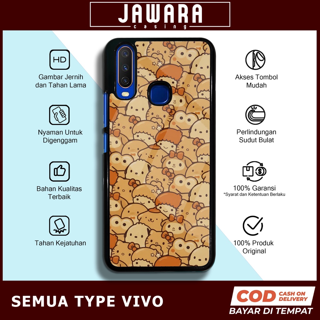 Case Vivo Y12 Y15 Y17 Case Hp Vivo Y12 Y15 Y17 Premium Glossy Jawara Casing [CUTE] Casing Hp Vivo Y1