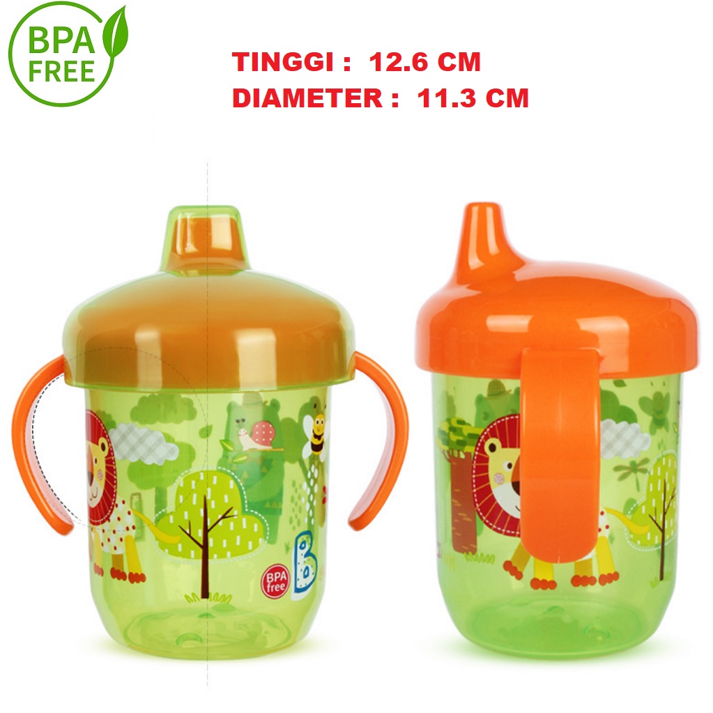 BOTOL MINUM ANAK BABY BAYI PP5 BPA FREE 250 ML GELAS CANGKIR BPA FREE