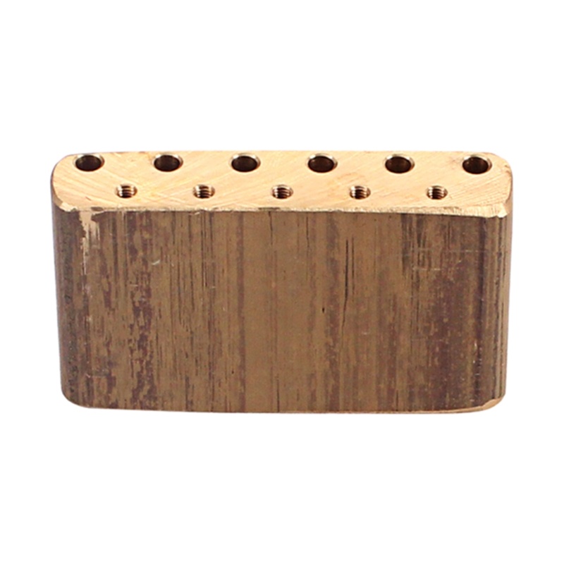 Blok Bridge Tremolo Bahan Kuningan Gaya Vintage Ukuran 2-1 / 16 Inch Untuk Aksesoris Alat Musik Gitar