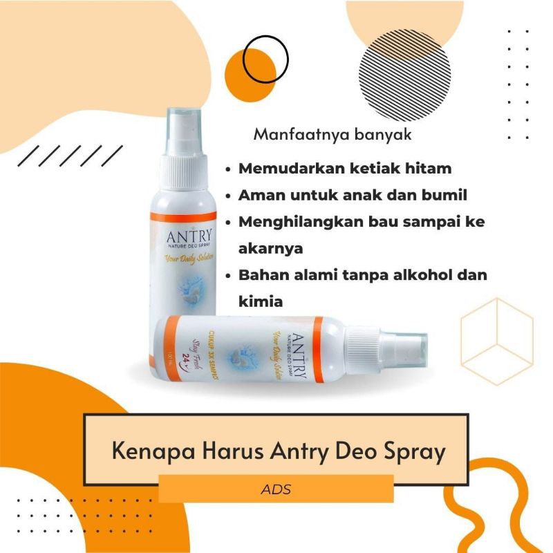 [COD] Deodorant Spray ketiak/ Menghilangkan Bau Badan/