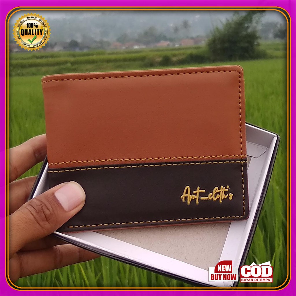 TERLARIS DOMPET COWOK TERBARU BRANDED PREMIUM synthetic Leather Men 's