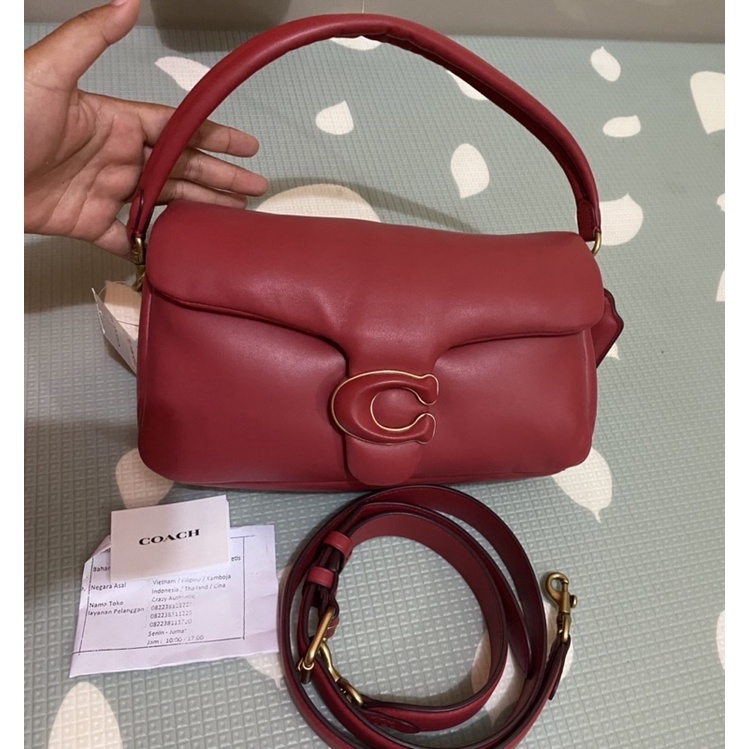 NBU COACH PILLOW TABBY SIZE 26 RED APPLE RETAIL BUTIK PRELOVED PL