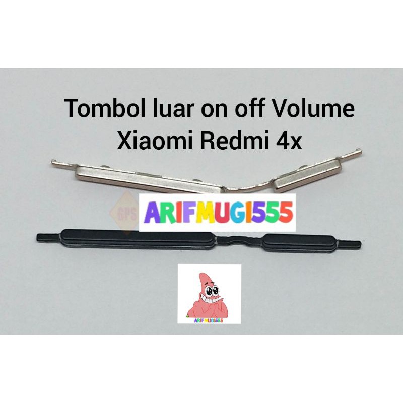 Tombol luar on off Volume Xiaomi Redmi 4x Original