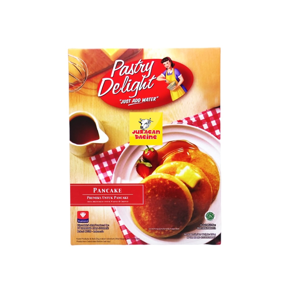 

Diamond Pastry Delight Pancake Premix Tepung Pancake 200gr