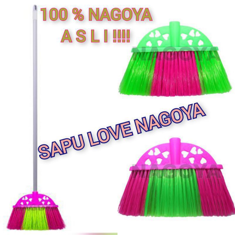 SAPU - LANTAI - LOVE - PLUS - GAGANG - NAGOYA / SAPU LANTAI SENAR WARNA WARNI NAGOYA / SAPU NYLON