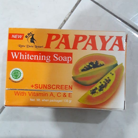 Jual Papaya Whitening Soap / Sabun Papaya New RDL | Shopee Indonesia