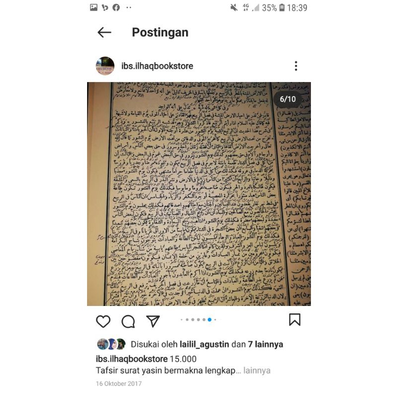 Tafsir Yasin makna pesantren