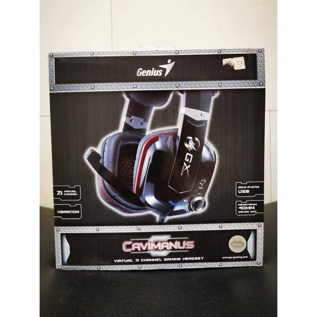 GENIUS GAMING GX headset CAVIMANUS VIRTUAL 7.1 CHANNEL ORIGINAL