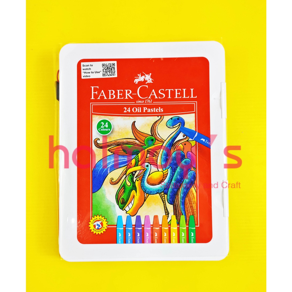 

CRAYON /HEXAGONAL OIL PASTEL FABER CASTELL ( BOX PUTIH SUSU ) 24 WARNA