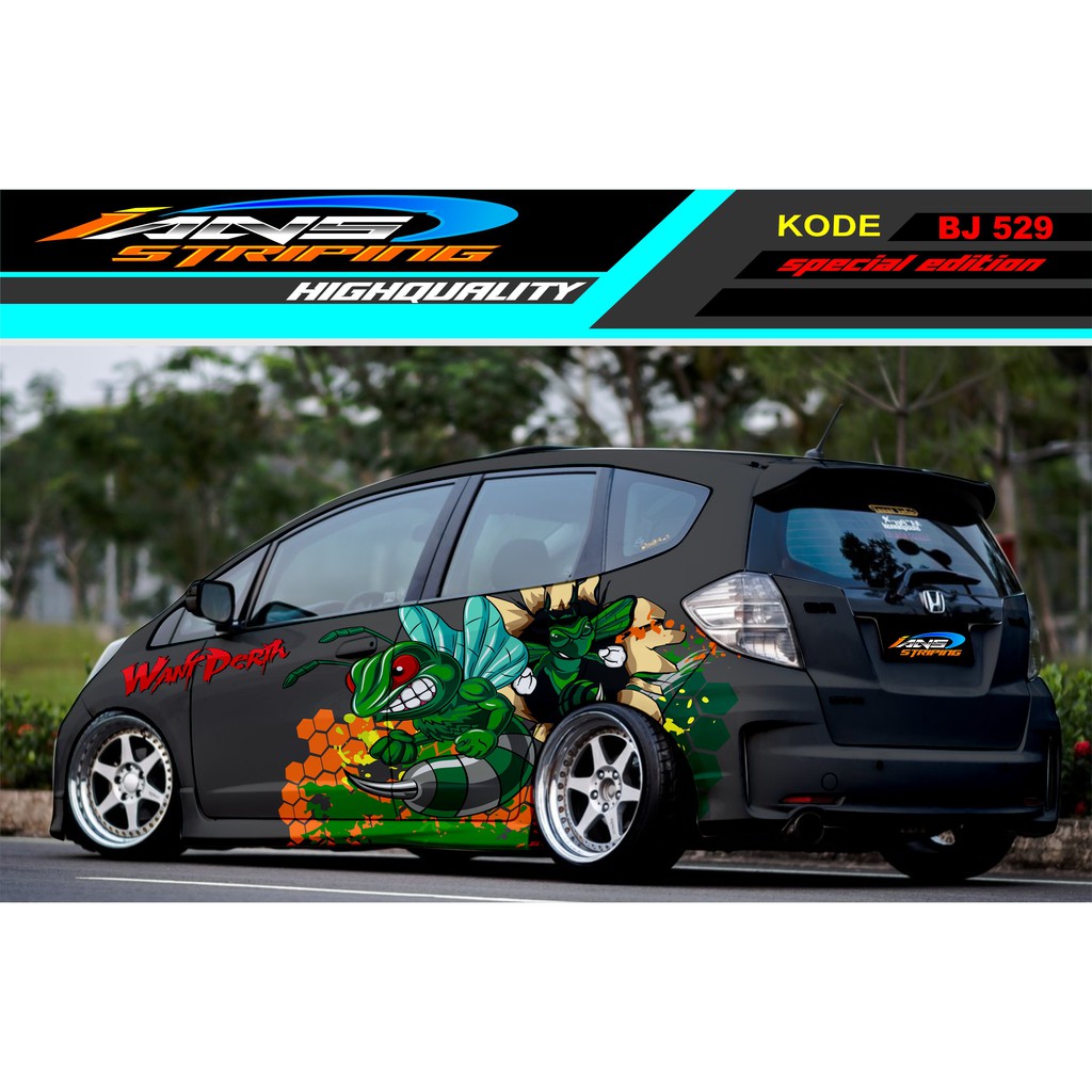 STICKER MOBIL HONDA JAZZ BRIO AGYA SWIFT YARIS / DECAL STICKER MOBIL TERBARU / STIKER MOBIL BEE