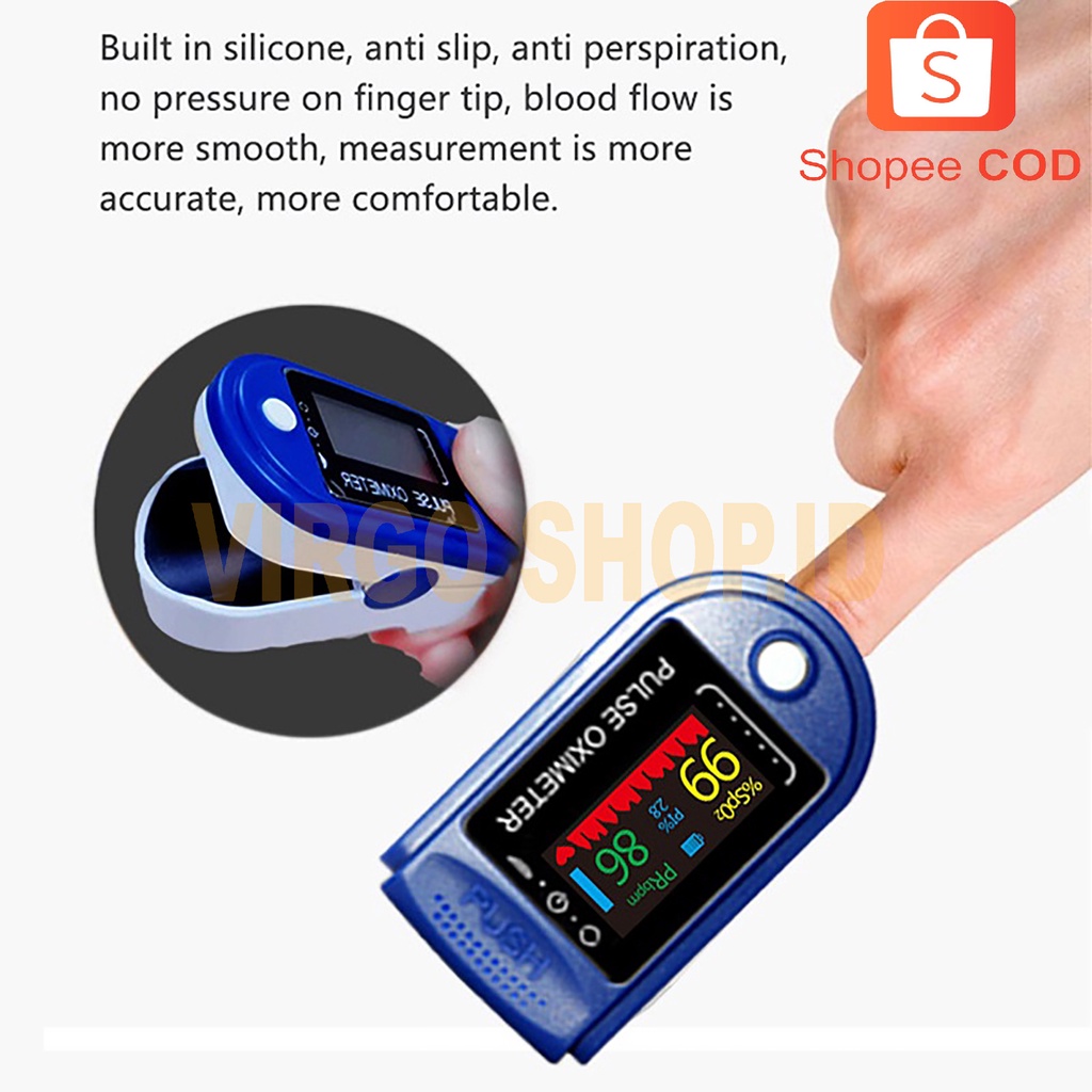 Oximeter LK88 Fingertip Pulse Oxymeter - Alat Ukur Kadar Oksigen Tubuh / Oxymeter / Pulse Oximeter / Oksigen / Alat Ukur / Alat Medis / Oximeter lk88