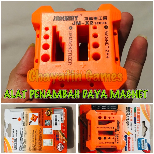 ALAT PENAMBAH DAYA MAGNET PADA OBENG / MAGNETIZER / DEMAGNETIZER JM-X2