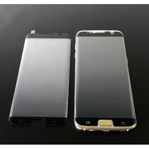 Tempered Glass Full Cover Samsung S7 Edge Tidak terangkat oleh case