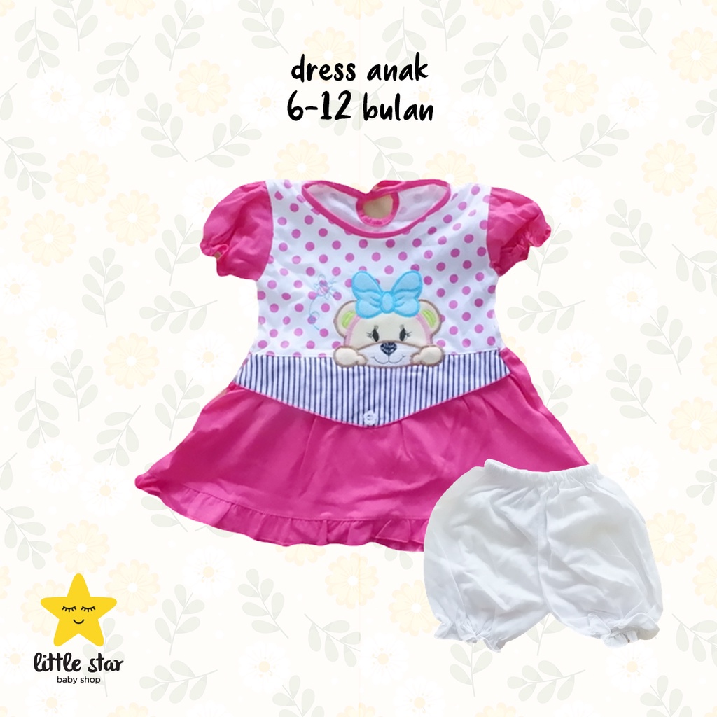 Dress Anak Bayi Perempuan | Set Setelan Baju Bayi Cewek