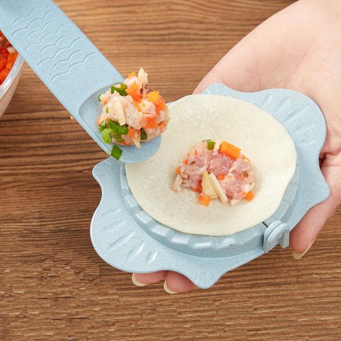 Cetakan Pembuat Adonan Pangsit/Jiaozi/Ravioli/Bungkus Dumpling Diy