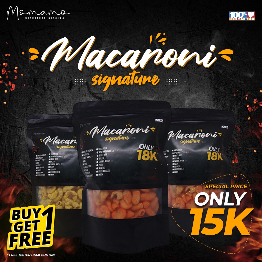 

Momamo Makaroni Goreng Homemade Premium Semua Rasa - 90 Gram