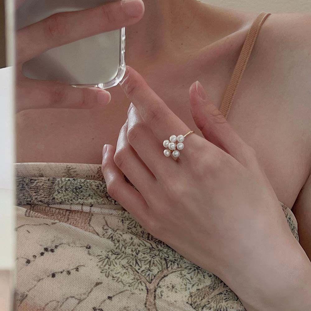 Mxbeauty Cincin Model Terbuka Desain Kupu-Kupu Geometris Gaya Vintage