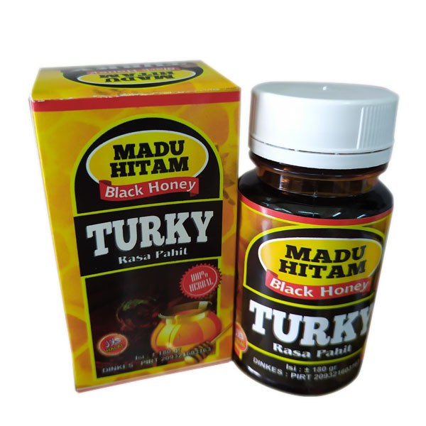 

Madu Hitam Pahit Turky 180gr