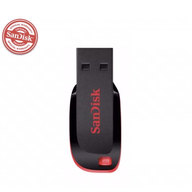 CRUZER BLADE CZ50 FLASHDISK SANDISK 8GB / 16GB / 32GB / 64GB / 128GB USB 2.0 GARANSI RESMI