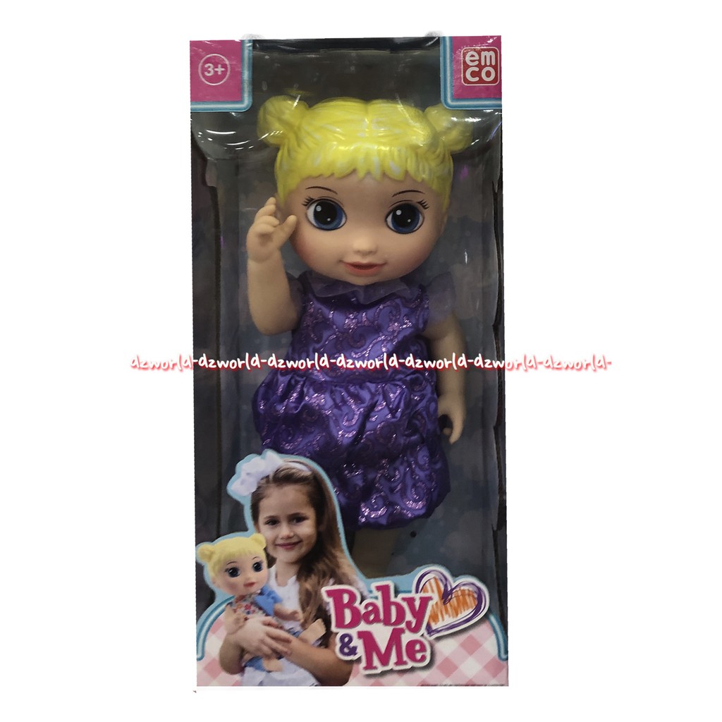 Emily Baby &amp; Me Mainan Boneka Emco Rambut Kuning Blonde Pirang